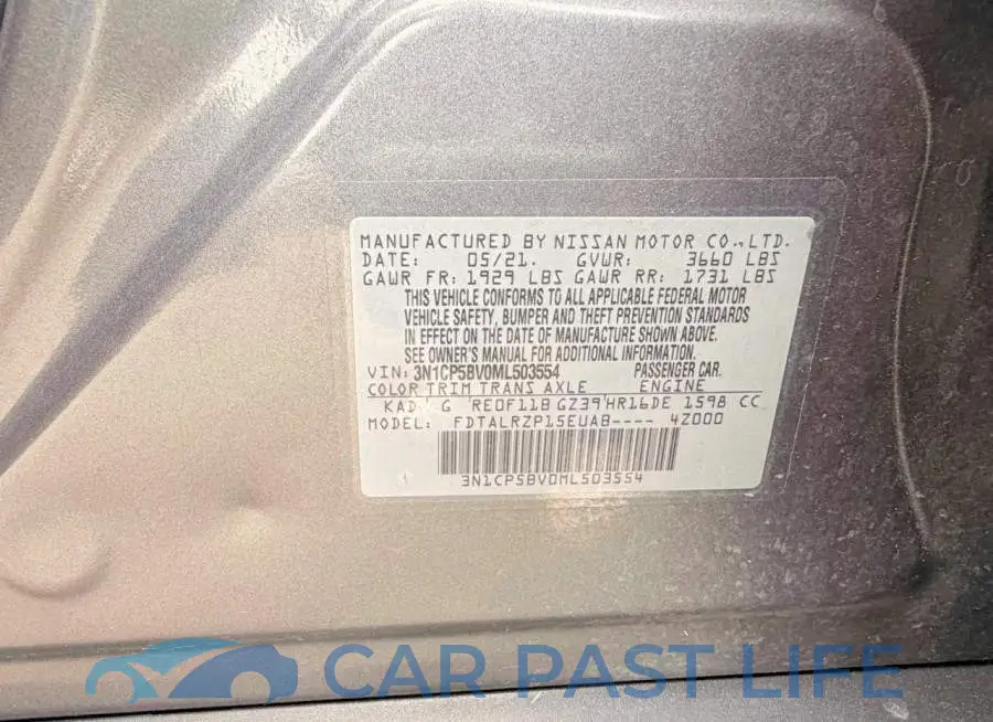 3N1CP5BV0ML503554# 10