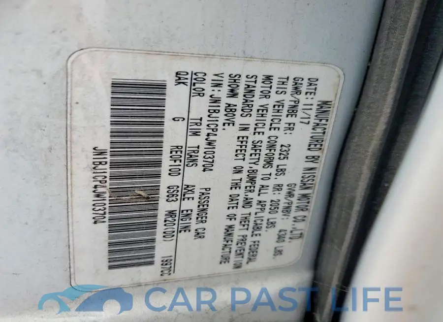 JN1BJ1CP4JW103704# 12