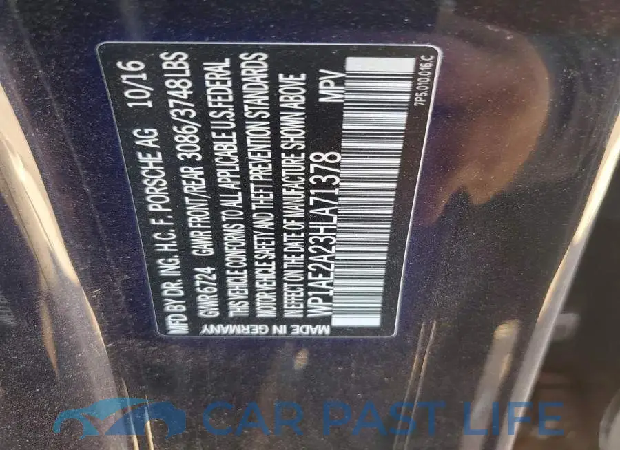 WP1AE2A23HLA71378# 12