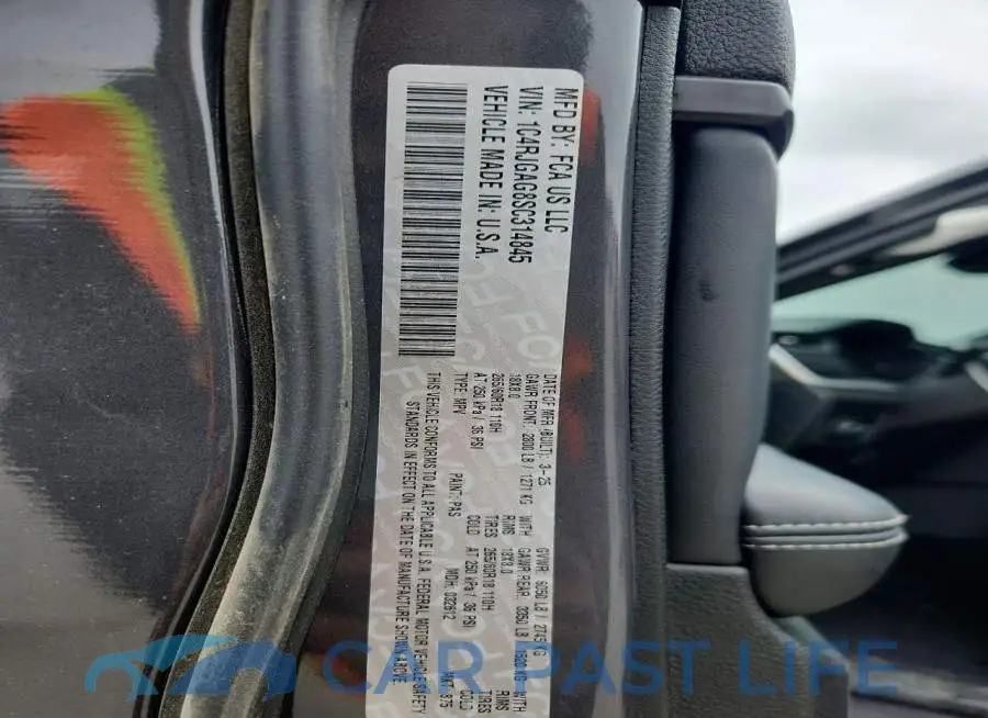 1C4RJGAG8SC314845# 13