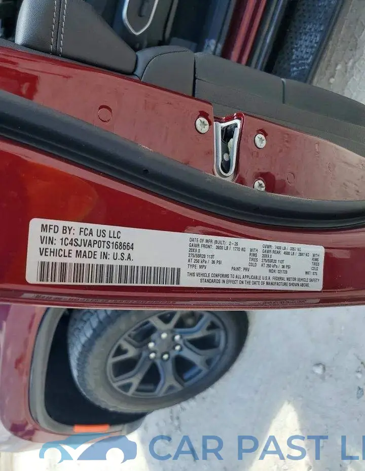 1C4SJVAP0TS168664# 13