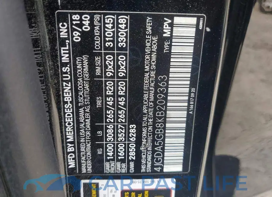 4JGDA5GB8KB209363# 13