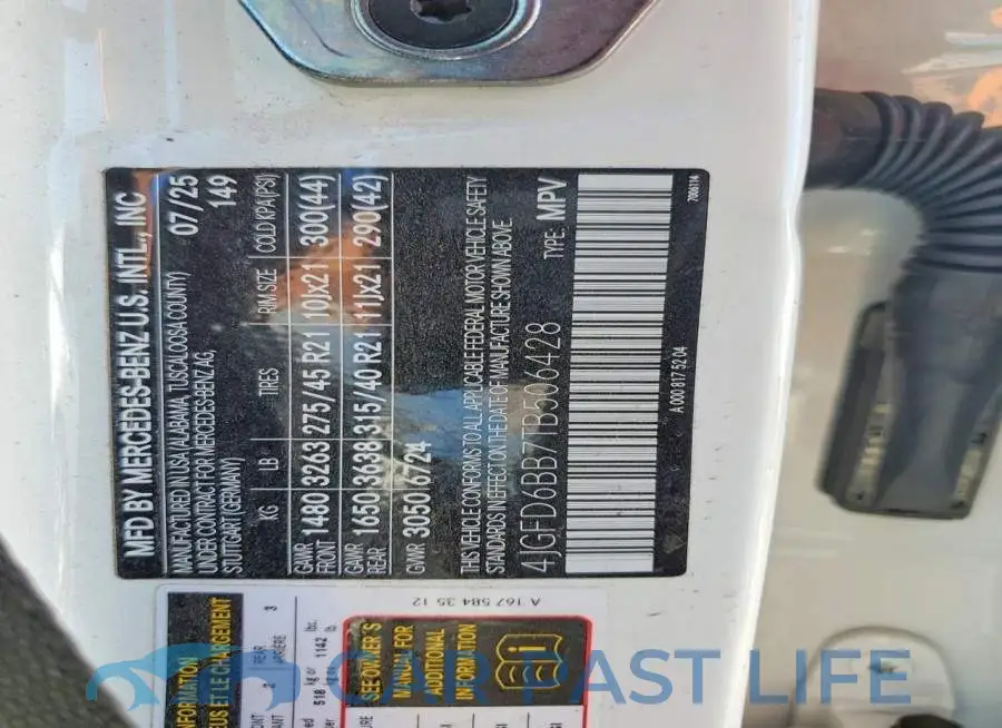 4JGFD6BB7TB506428# 12