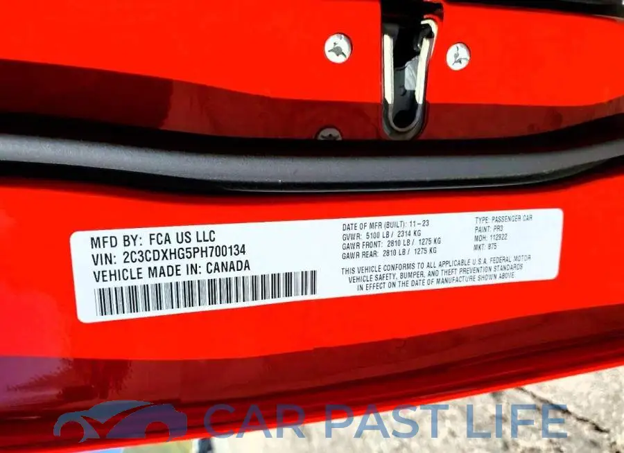 2C3CDXHG5PH700134# 12