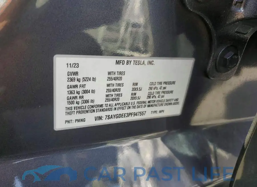 7SAYGDEE3PF947557# 13