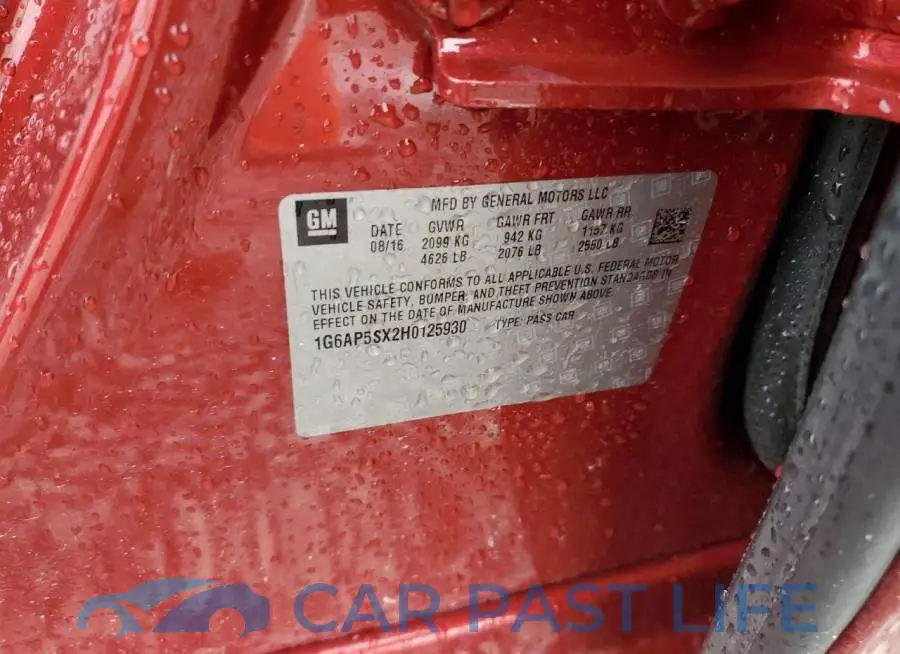 1G6AP5SX2H0125930# 12