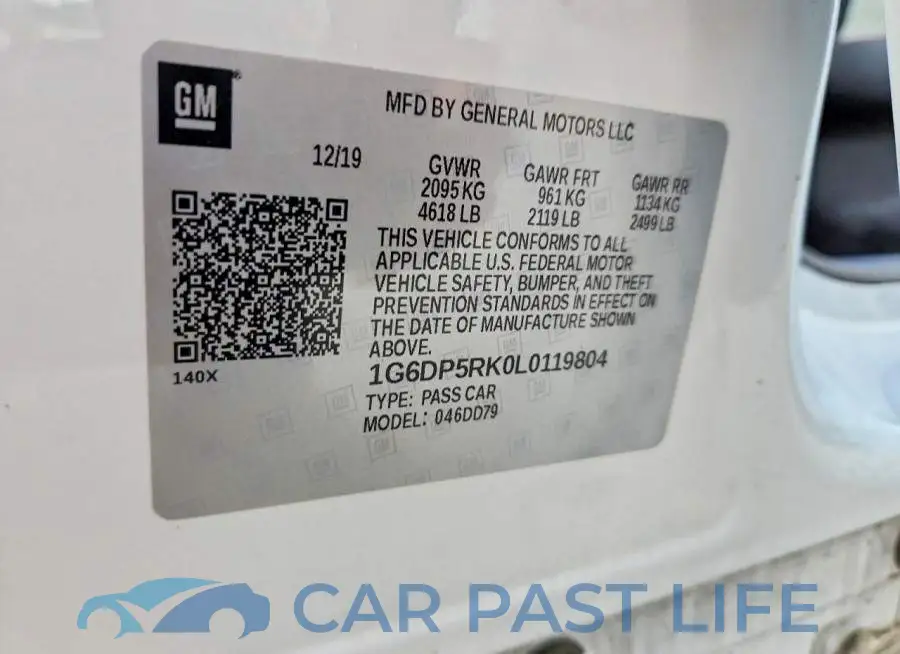 1G6DP5RK0L0119804# 12