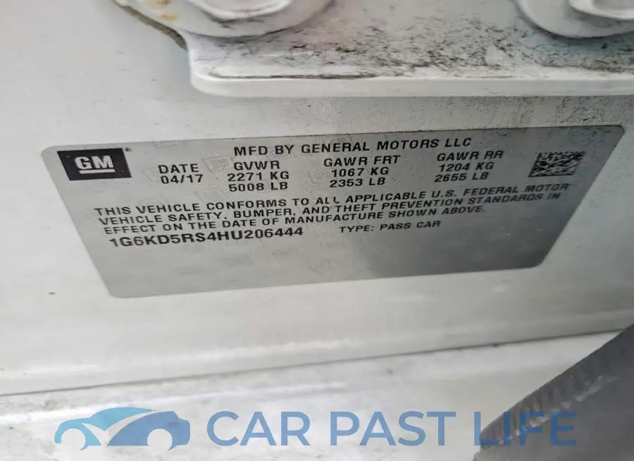 1G6KD5RS4HU206444# 12