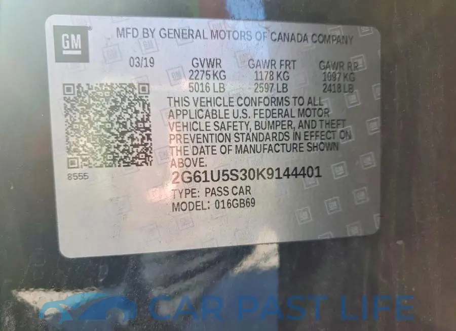 2G61U5S30K9144401# 13
