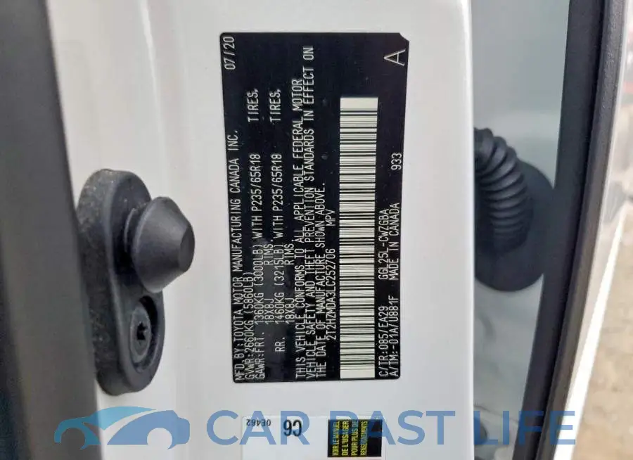 2T2HZMDA3LC252706# 13