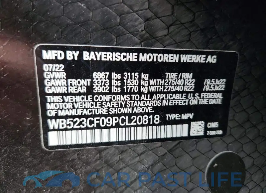 WB523CF09PCL20818# 13