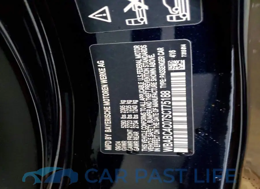 WBABC4C07SCT75188# 13