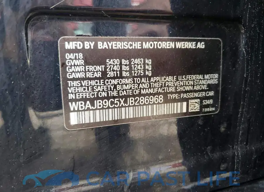 WBAJB9C5XJB286968# 12