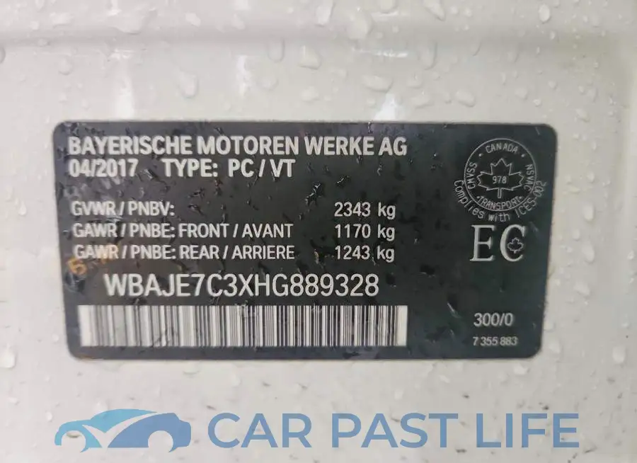 WBAJE7C3XHG889328# 12