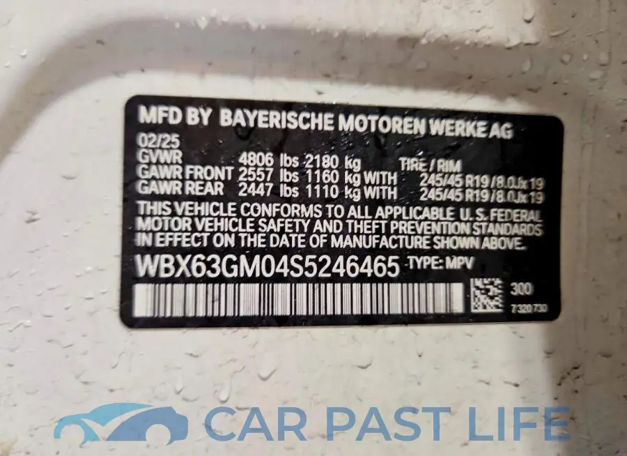 WBX63GM04S5246465# 13