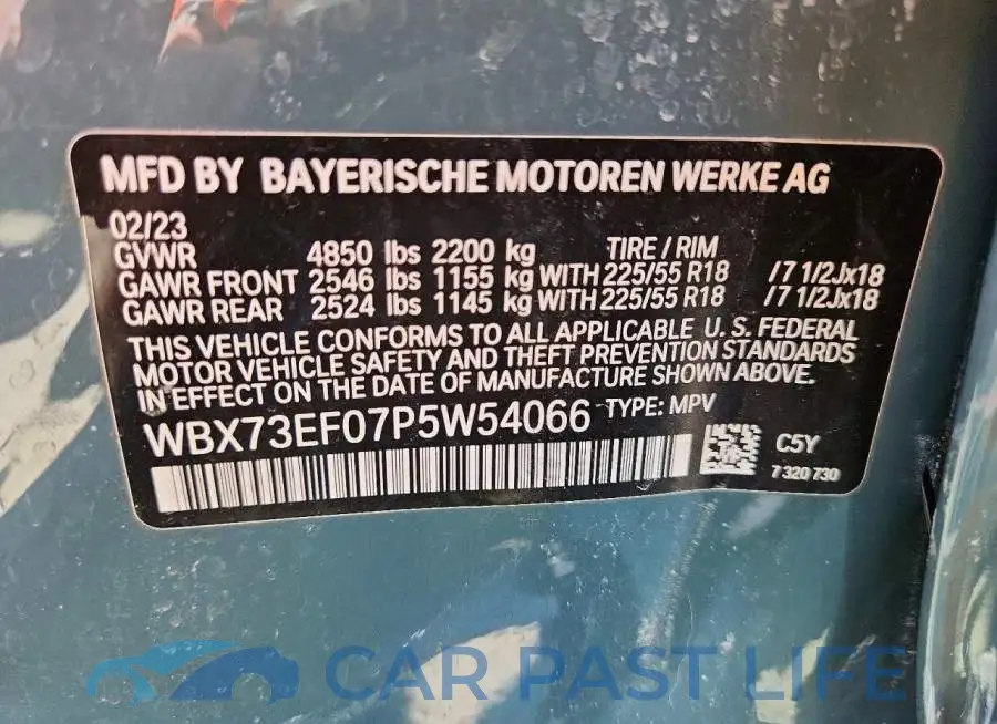 WBX73EF07P5W54066# 14