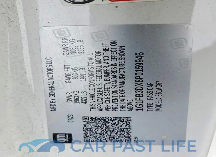 1G1FB3DX8P0159946# 12