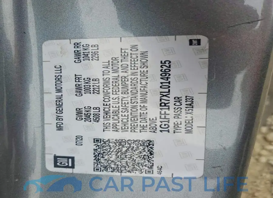 1G1FF1R7XL0149625# 12