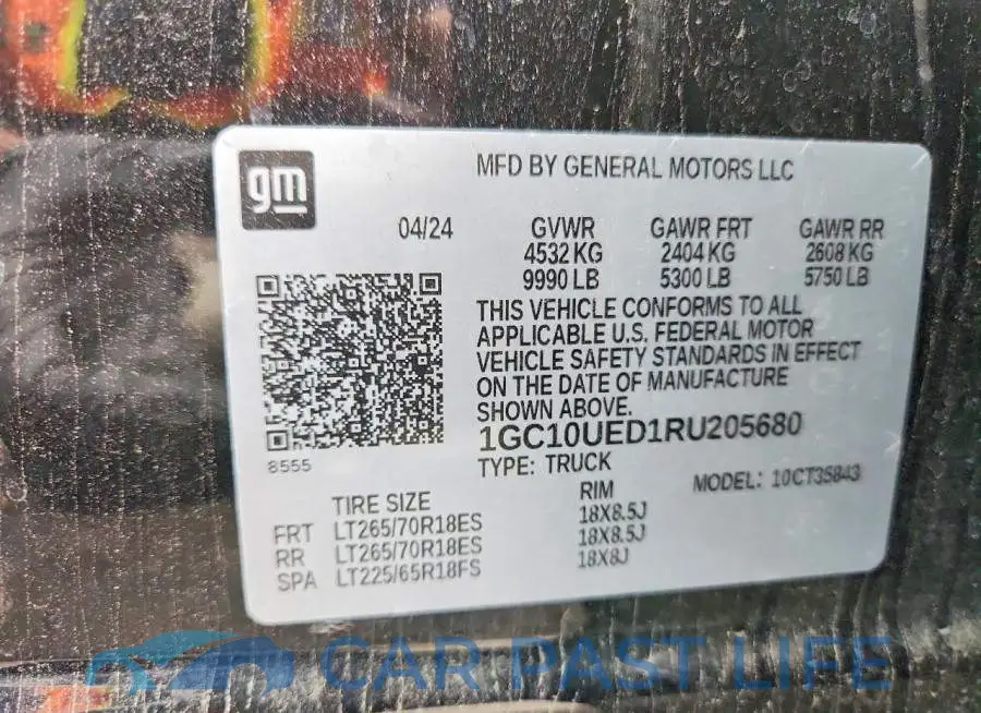 1GC10UED1RU205680# 12