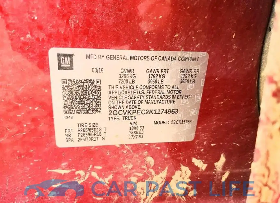 2GCVKPEC2K1174963# 12