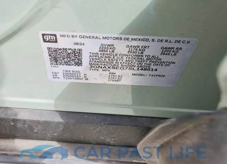 3GNAXSEG7SL148614# 13