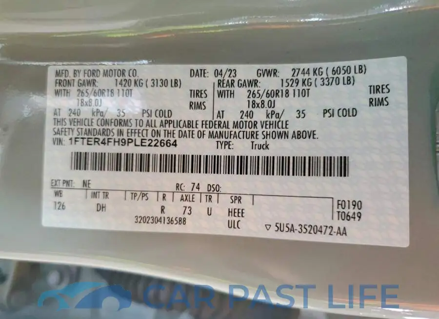 1FTER4FH9PLE22664# 12