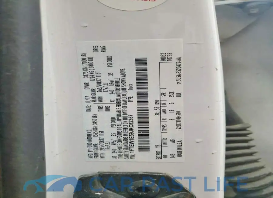 1FTEW1E59JKC82367# 12
