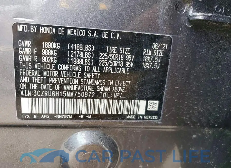 3CZRU6H15MM750972# 13
