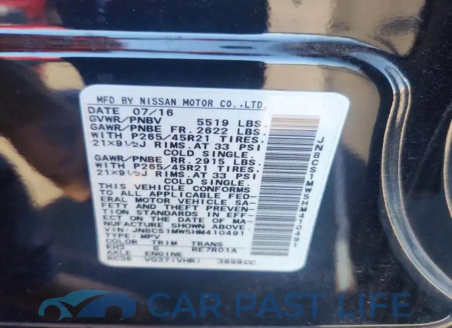 JN8CS1MW5HM410491# 12
