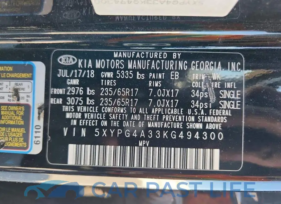 5XYPG4A33KG494300# 13