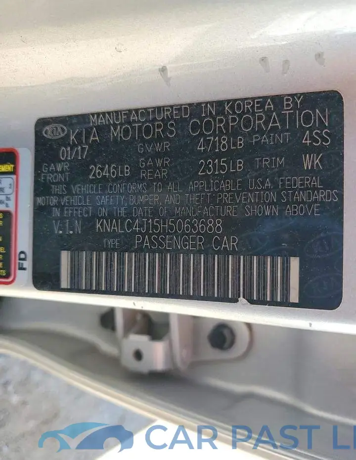 KNALC4J15H5063688# 12