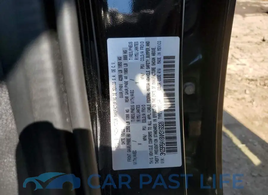 3MZBPBAY8NM319328# 12