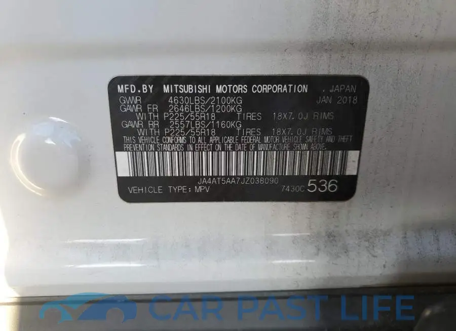 JA4AT5AA7JZ038090# 13