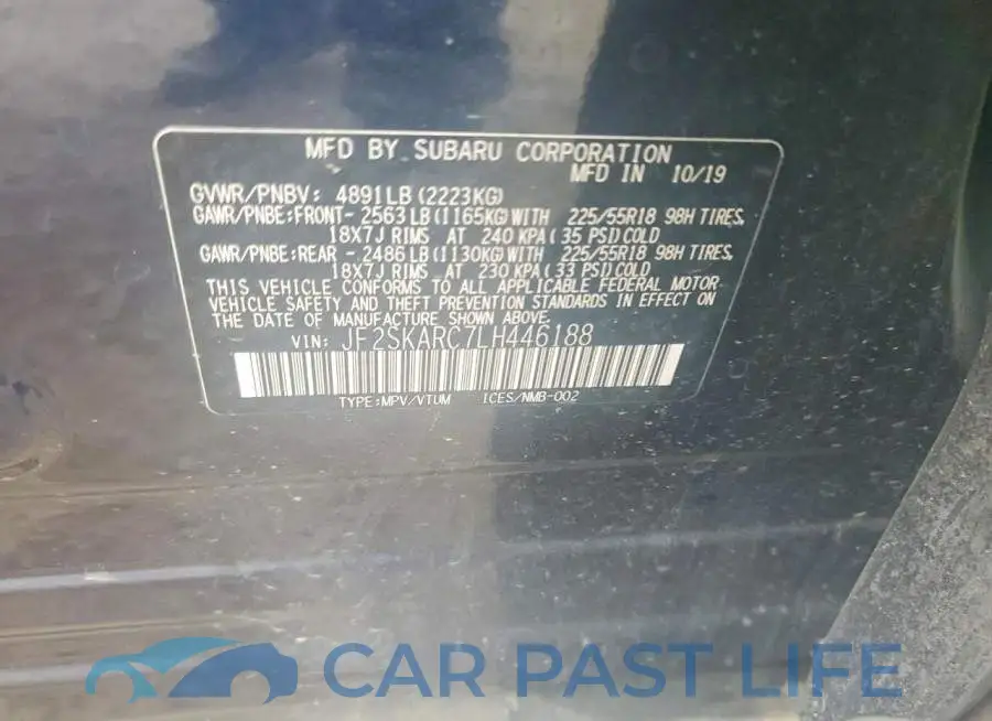 JF2SKARC7LH446188# 13