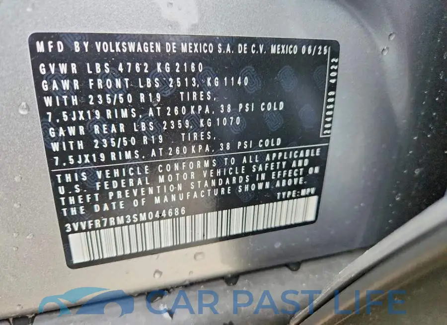 3VVFR7RM3SM044686# 14