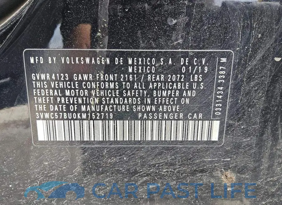 3VWC57BU0KM152719# 13