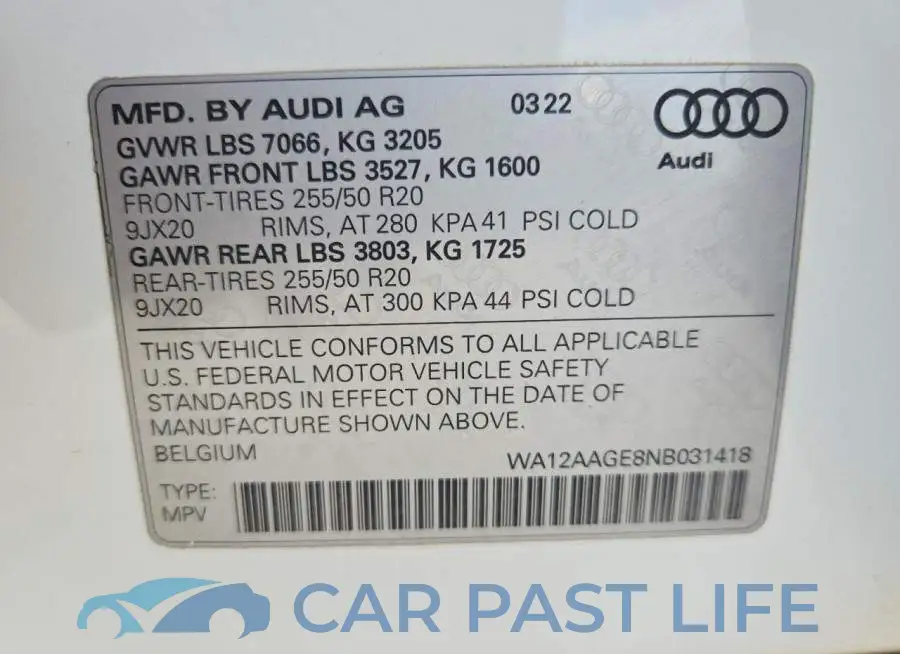 WA12AAGE8NB031418# 13