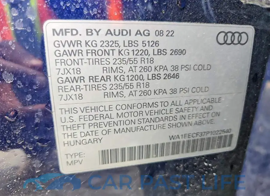WA1EECF37P1022540# 13