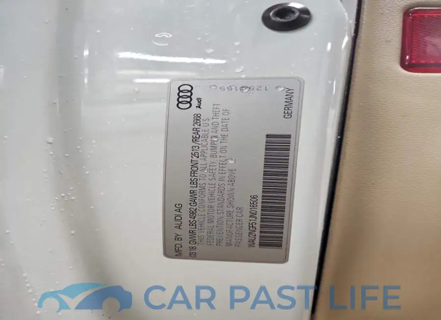 WAU2NGF51JN016506# 13