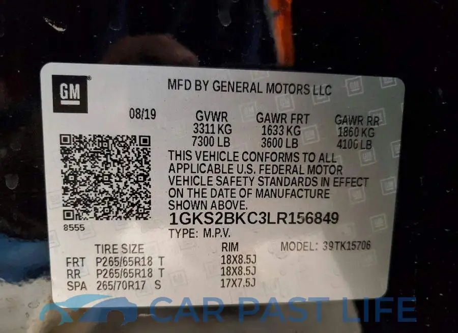 1GKS2BKC3LR156849# 14