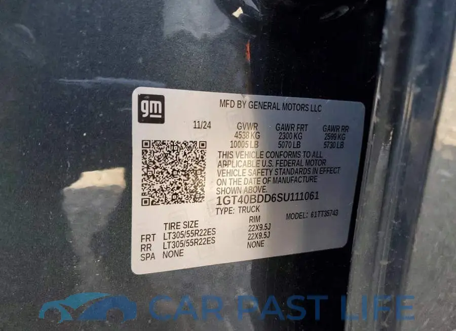 1GT40BDD6SU111061# 12