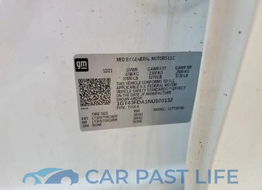 1GT40FDA1NU100132# 12