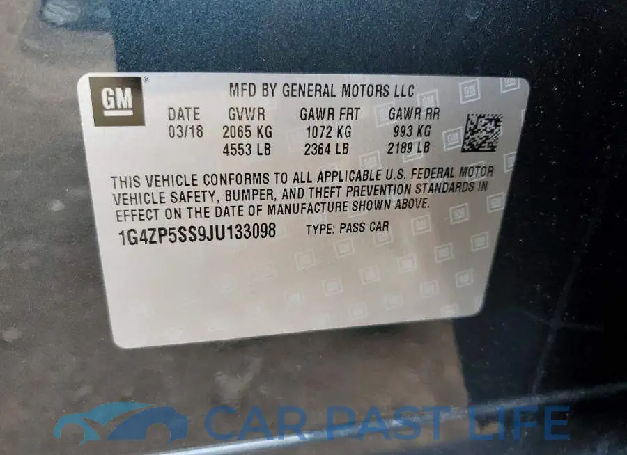 1G4ZP5SS9JU133098# 12