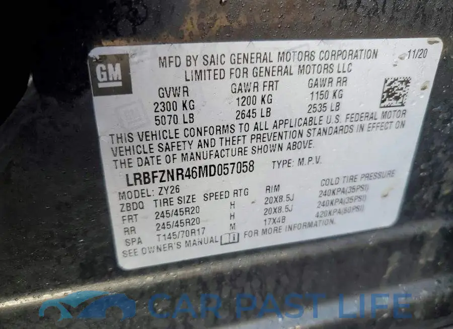 LRBFZNR46MD057058# 13