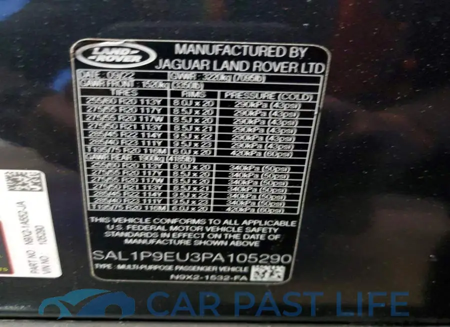 SAL1P9EU3PA105290# 13
