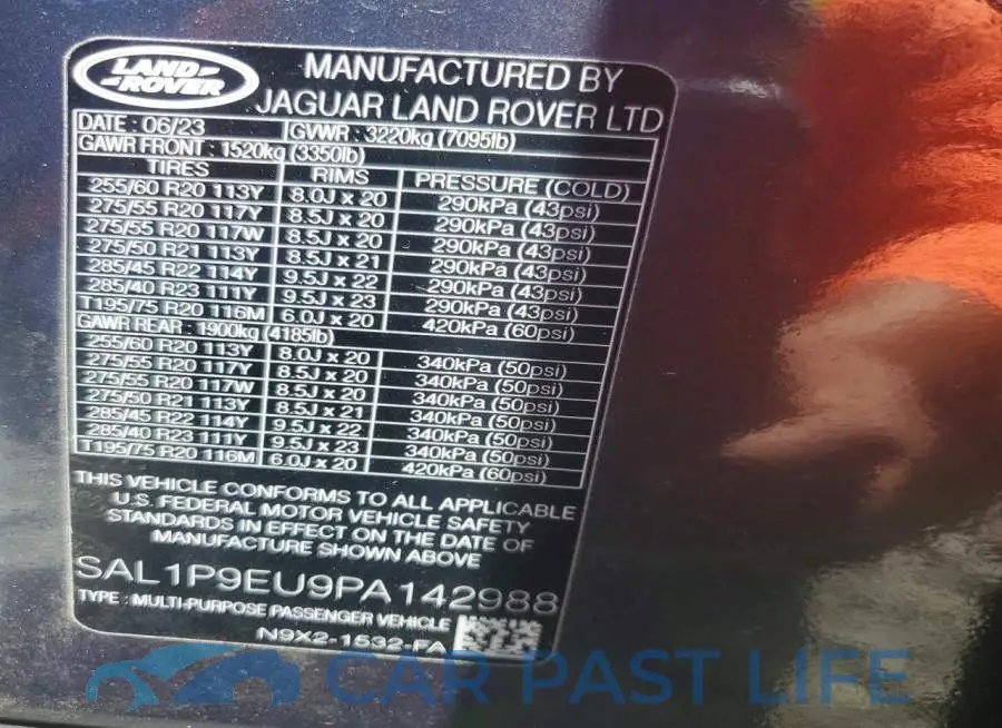 SAL1P9EU9PA142988# 13