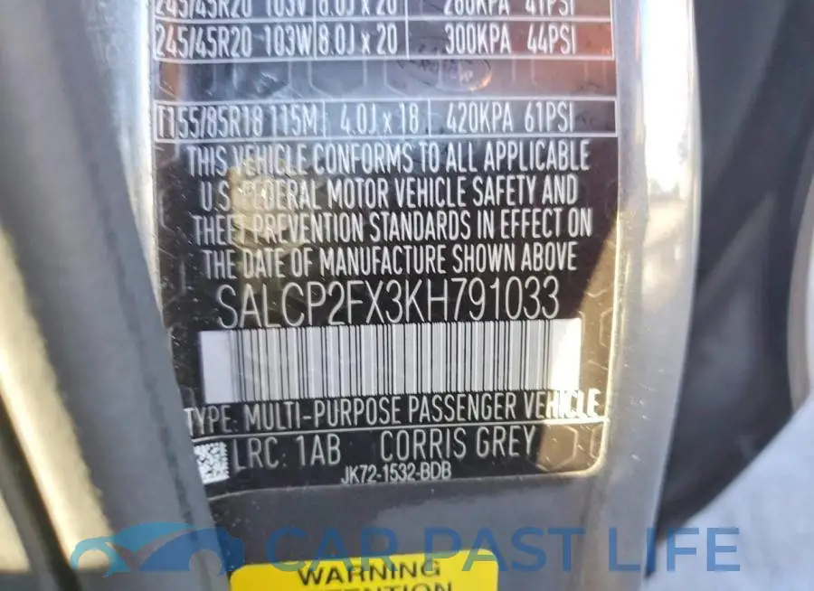 SALCP2FX3KH791033# 14