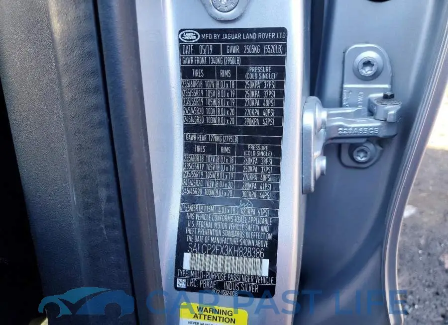 SALCP2FX3KH828386# 12