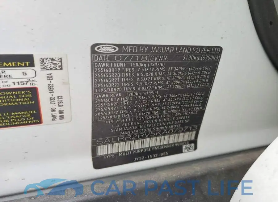 SALRR2RV5KA079713# 12