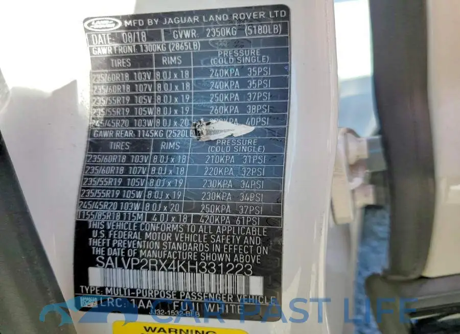 SALVP2RX4KH331223# 13